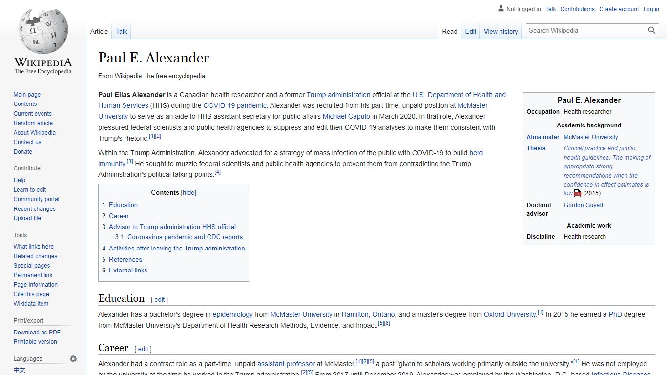 Paul E. Alexander - Wikipedia